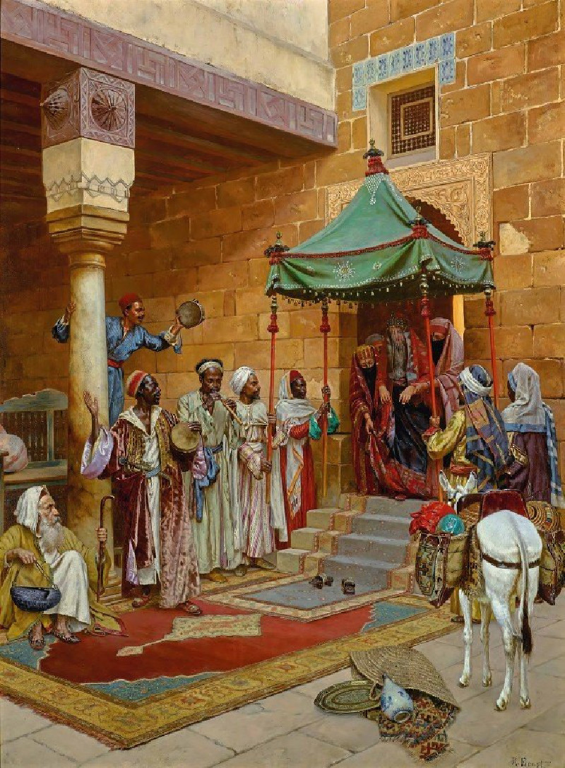 The New Bride reproduction of painting by Rudolf Ernst. ALL GICLEE PRINTS