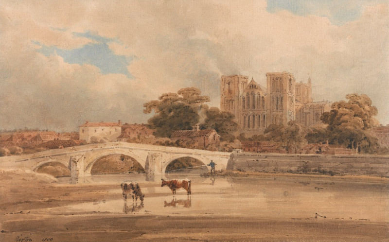 Ripon Minster, Yorkshire (1800) reproduction of painting by Thomas Girtin. ALL GICLEE PRINTS