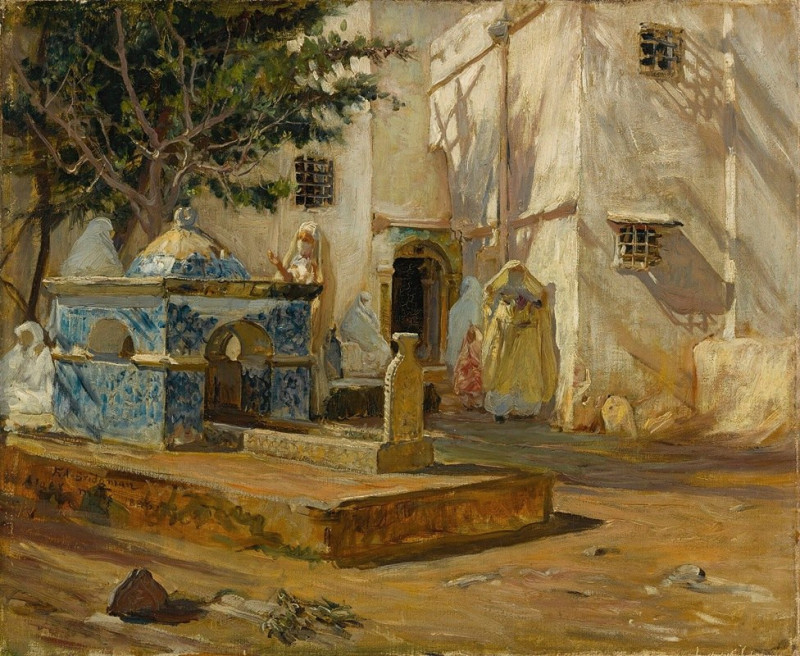 Alger Mareh (1886) reproduction of painting by Frederick Arthur Bridgman. ALL GICLEE PRINTS