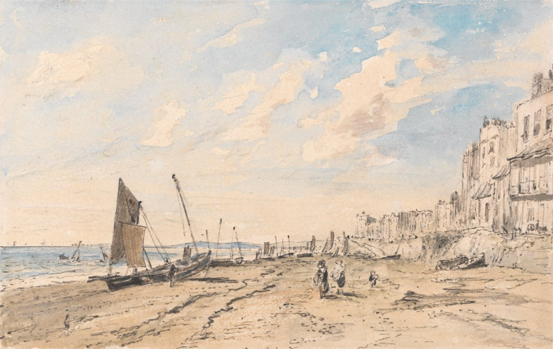 Brighton Beach Looking West reproduction of painting by John Constable. ALL GICLEE PRINTS