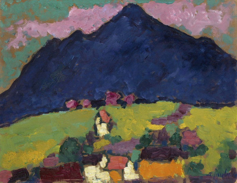 Murnau (1910) reproduction of painting by Alexej von Jawlensky. ALL GICLEE PRINTS