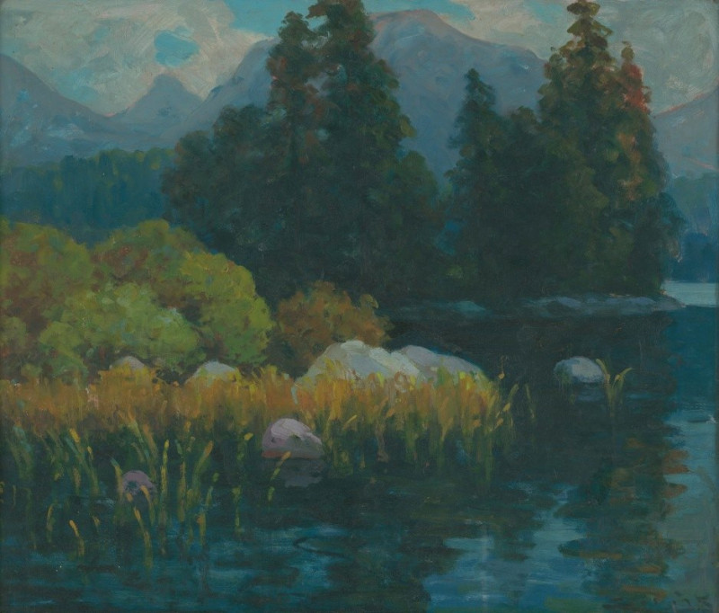 Landscape (1925–1930) reproduction of painting by Ľudovít Čordák. ALL GICLEE PRINTS