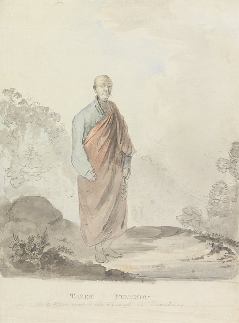 Tasee Punchou [Tashi Phuntso] (1783) reproduction of painting by Samuel Davis. ALL GICLEE PRINTS