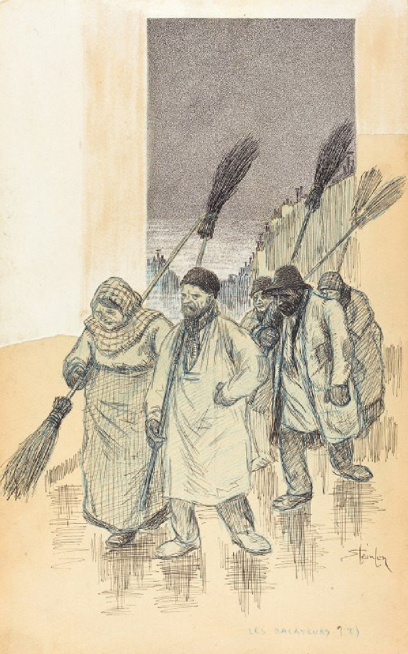 Théophile Alexandre Steinlen reprodukcija Sweepers (1888), VISOS REPRODUKCIJOS , paveikslai, reprodukcijos internetu