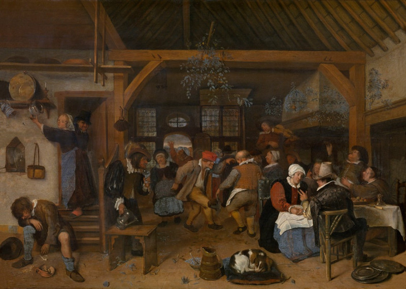 The Wedding Feast reproduction of painting by Jan Steen. ALL GICLEE PRINTS