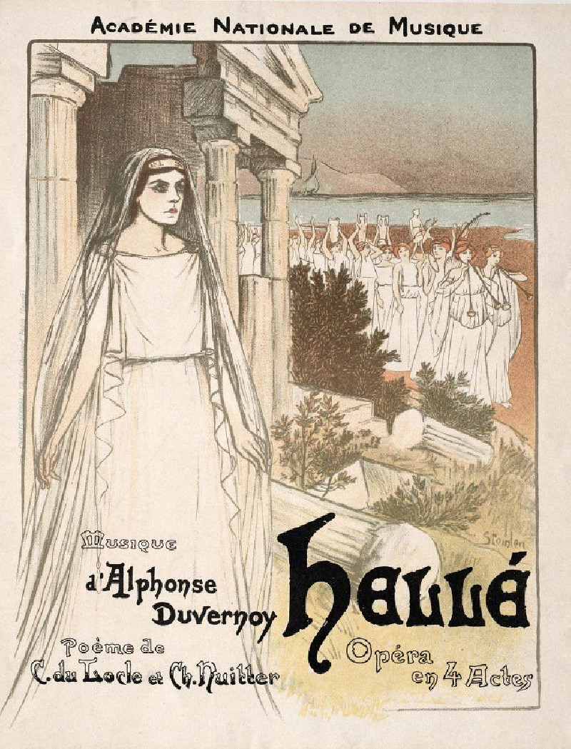 Hellé – Opéra En 4 Actes (1896) reproduction of painting by Théophile Alexandre Steinlen. ALL GICLEE PRINTS