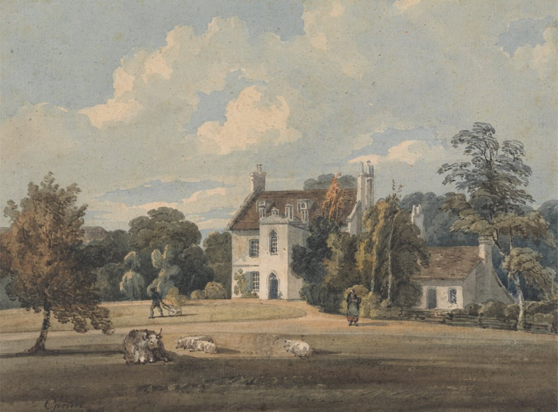 Chalfont Lodge, Buckinghamshire reproduction of painting by Thomas Girtin. ALL GICLEE PRINTS