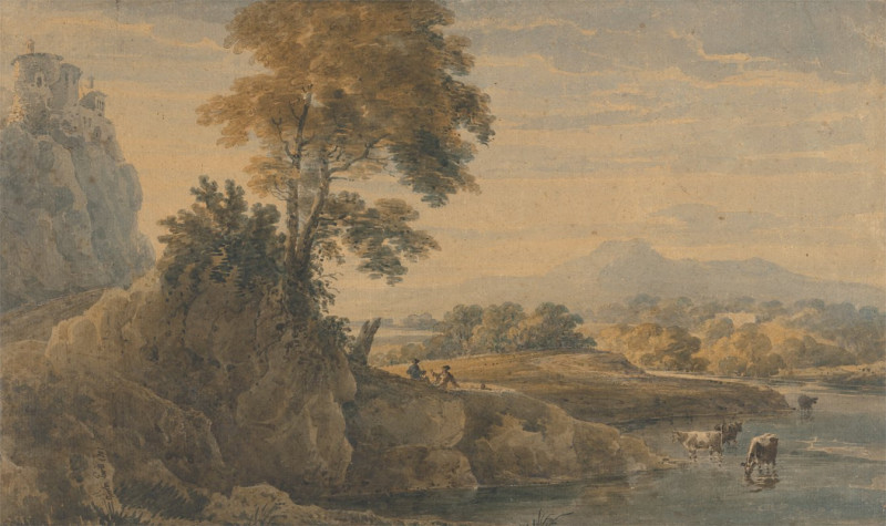 Romantic Landscape (ca. 1801) reproduction of painting by Thomas Girtin. ALL GICLEE PRINTS