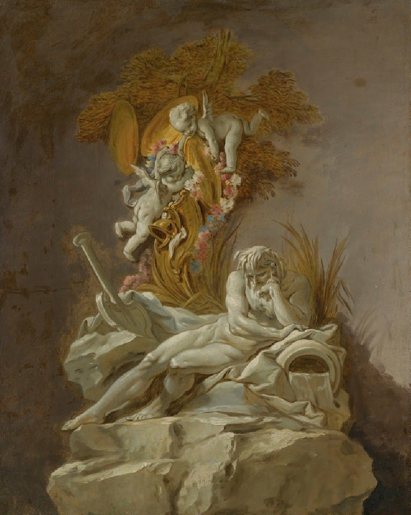 Fountain Study I reproduction of painting by Francois Boucher. ALL GICLEE PRINTS