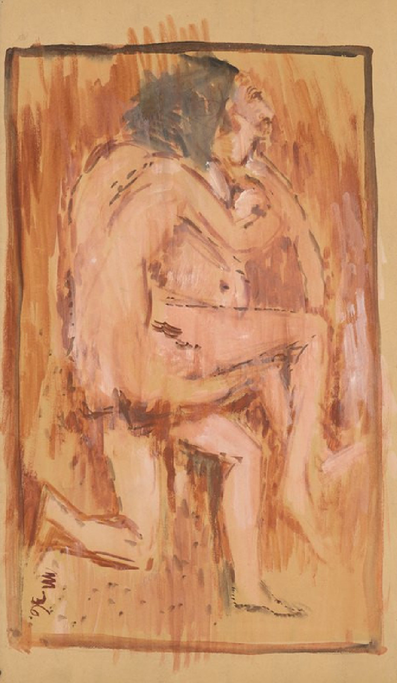 Lovers (1936) reproduction of painting by Cyprián Majerník. ALL GICLEE PRINTS