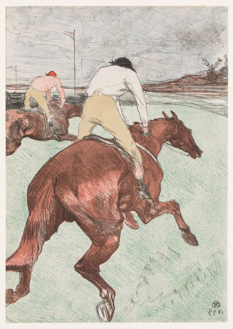 Henri de Toulouse-Lautrec reprodukcija The Jockey (1899), VISOS REPRODUKCIJOS , paveikslai, reprodukcijos internetu