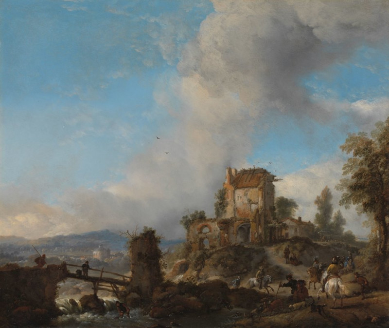 The Stag Hunt (c. 1655 - 1656) reproduction of painting by Philips Wouwerman. ALL GICLEE PRINTS