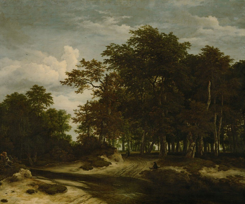 The Great Forest reproduction of painting by Jacob van Ruisdael. ALL GICLEE PRINTS