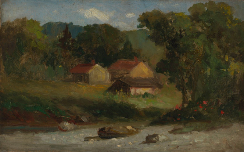 Rocky Farm, Newport (1891) reproduction of painting by Edward Mitchell Bannister. ALL GICLEE PRINTS