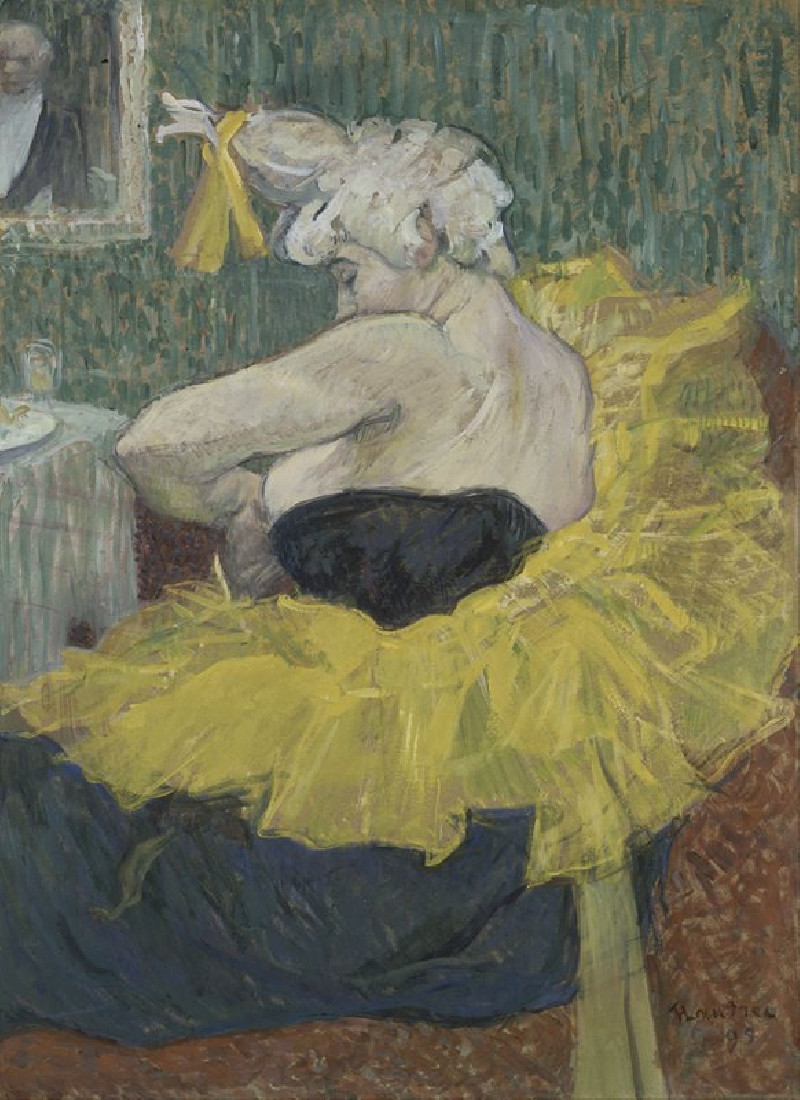 The Clown Cha-U-Kao (1895) reproduction of painting by Henri de Toulouse-Lautrec. ALL GICLEE PRINTS