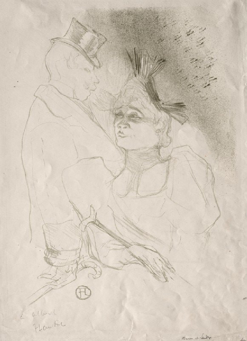 Henri de Toulouse-Lautrec reprodukcija Lender and Baron (1893), VISOS REPRODUKCIJOS , paveikslai, reprodukcijos internetu