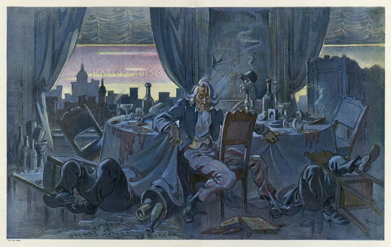 The cold gray dawn (1910) reproduction of painting by Udo Keppler. ALL GICLEE PRINTS