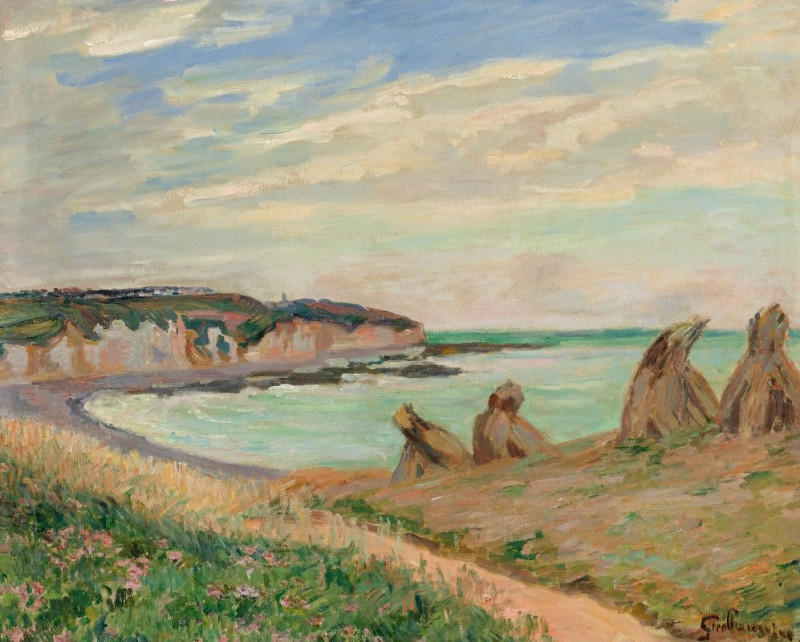 Paysage De La Manche (circa 1902) reproduction of painting by Armand Guillaumin. ALL GICLEE PRINTS