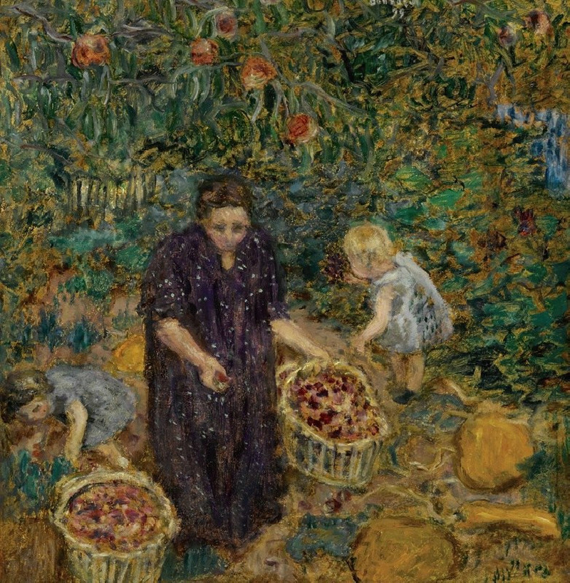 La Cueillette des fruits (1899) reproduction of painting by Pierre Bonnard. ALL GICLEE PRINTS