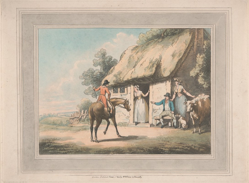 Going Home (1802) reproduction of painting by Samuel Howitt. ALL GICLEE PRINTS