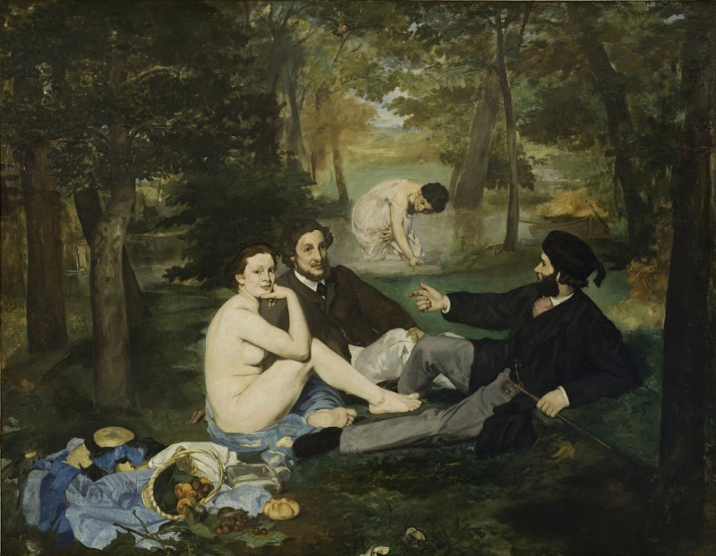 Luncheon On The Grass (1863) reproduction of painting by Edouard Manet. ALL GICLEE PRINTS