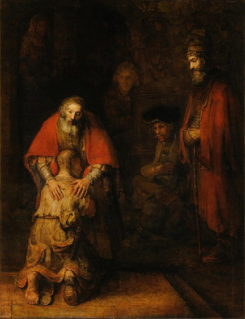 Return of the Prodigal Son (1668) reproduction of painting by Rembrandt van Rijn. ALL GICLEE PRINTS