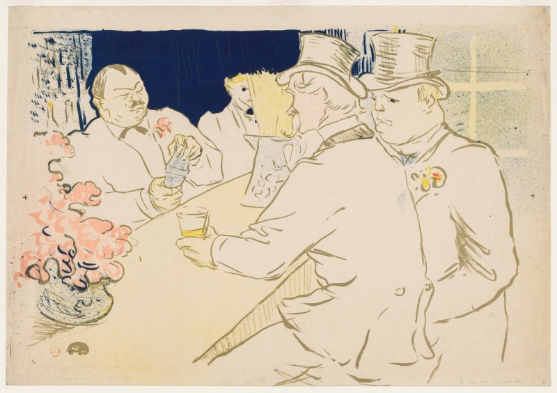 The Irish And American Bar, Rue Royale (1896) reproduction of painting by Henri de Toulouse-Lautrec. ALL GICLEE PRINTS