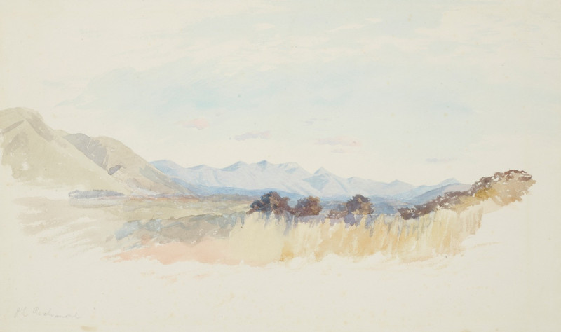 Dividing Range, Riwaka and Takaka (circa 1870) reproduction of painting by Honorable James Richmond. ALL GICLEE PRINTS