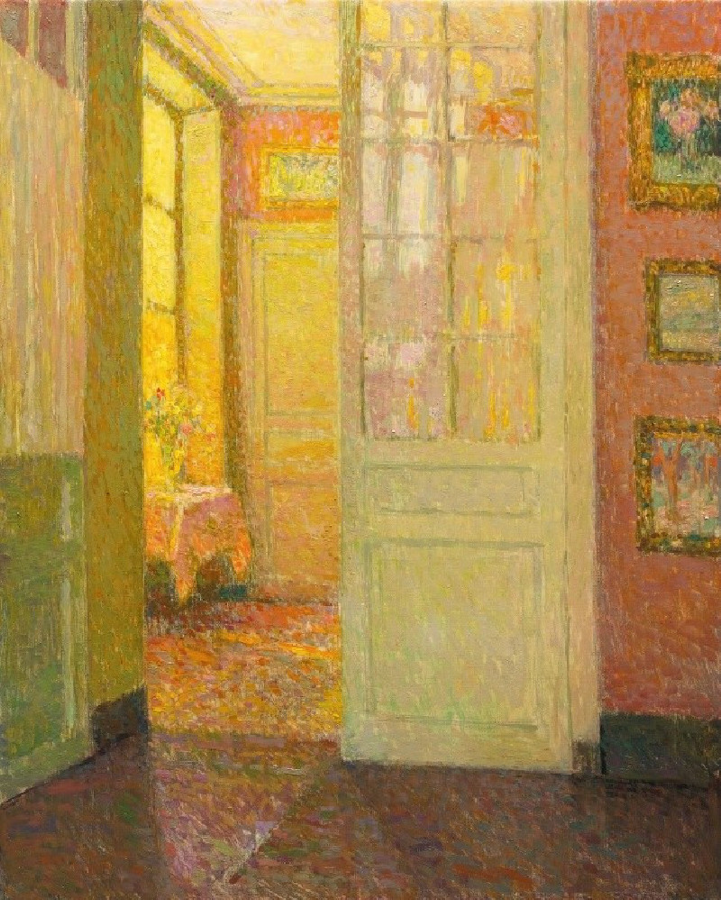 Intérieur, Lumière De La Fenêtre (1931) reproduction of painting by Henri Le Sidaner. ALL GICLEE PRINTS