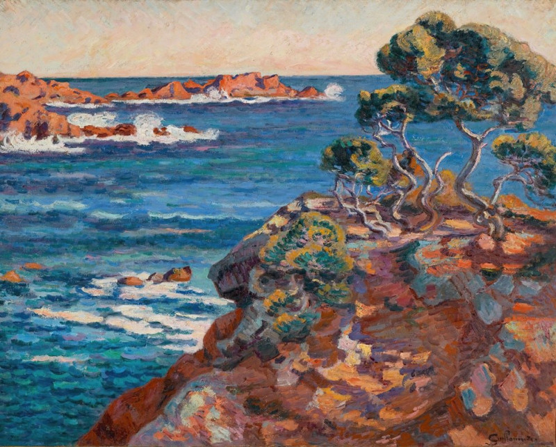 Bord De Mer À Agay (circa 1900) reproduction of painting by Armand Guillaumin. ALL GICLEE PRINTS