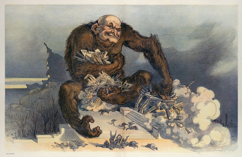 The trouble, my friends, with socialism is that it would destroy initiative (1910) reproduction of painting by Udo Keppler. A...