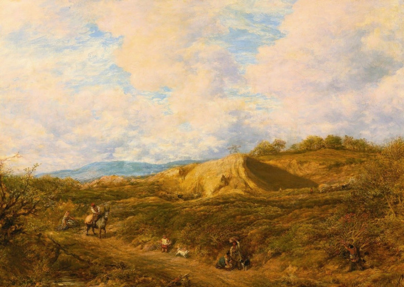 Redhill Common, Surrey (1874) reproduction of painting by John Linnell. ALL GICLEE PRINTS