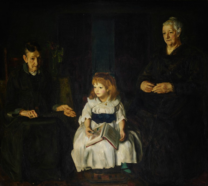 Elinor, Jean and Anna  (1920) reproduction of painting by George Wesley Bellows. ALL GICLEE PRINTS