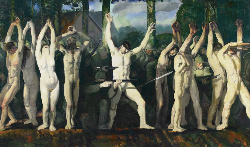 The Barricade  (1918) reproduction of painting by George Wesley Bellows. ALL GICLEE PRINTS