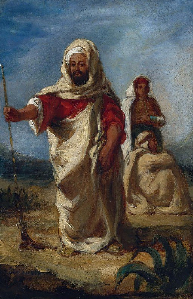 Eugène Delacroix reprodukcija Moroccan Chieftain, VISOS REPRODUKCIJOS , paveikslai, reprodukcijos internetu