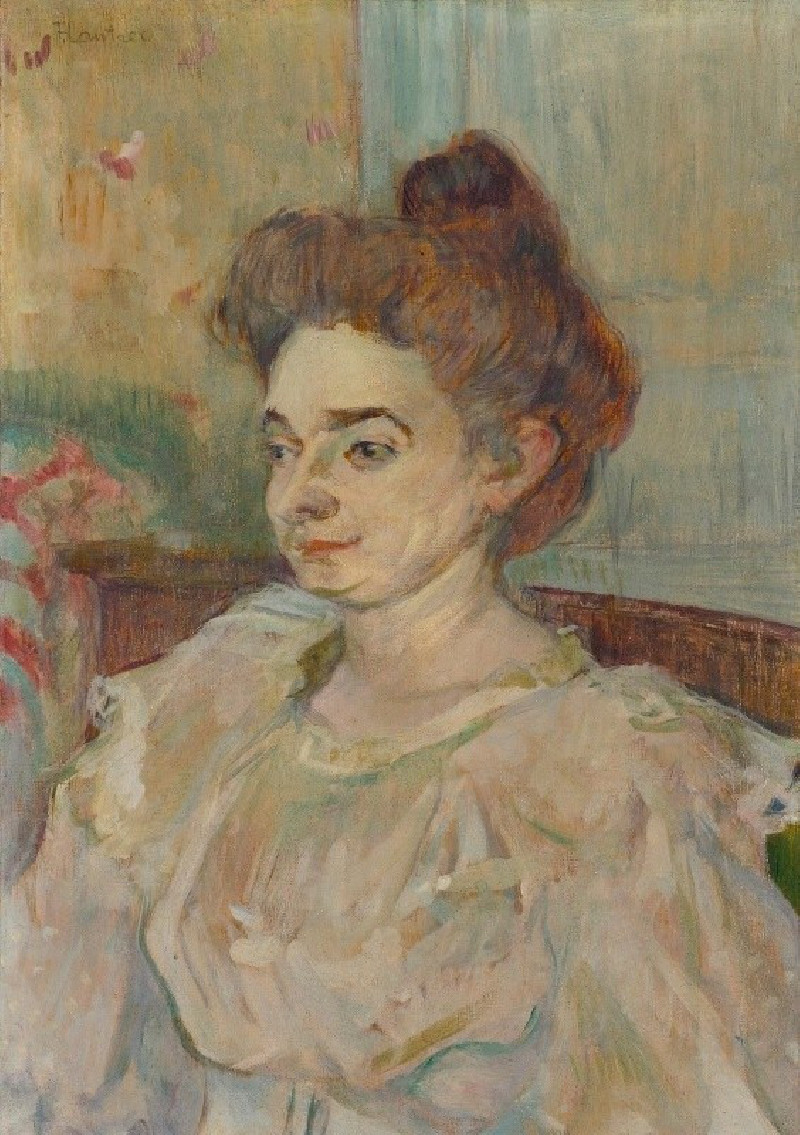 Portrait De Béatrice Tapié De Céleyran (1897) reproduction of painting by Henri de Toulouse-Lautrec. ALL GICLEE PRINTS