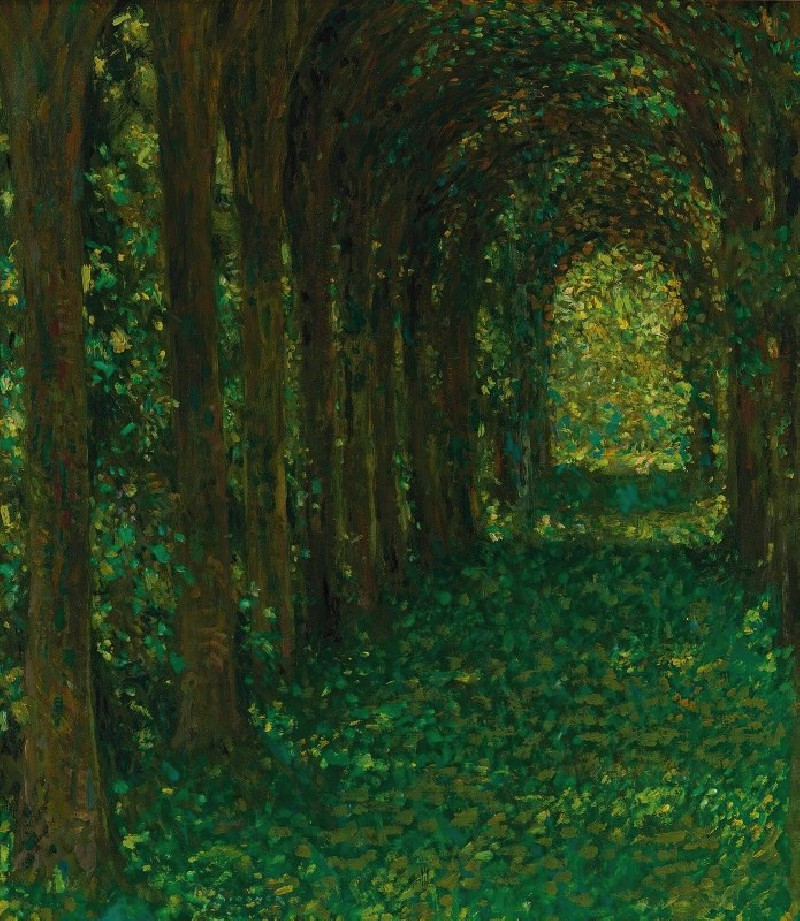 L’allée Verte (1905) reproduction of painting by Henri Le Sidaner. ALL GICLEE PRINTS