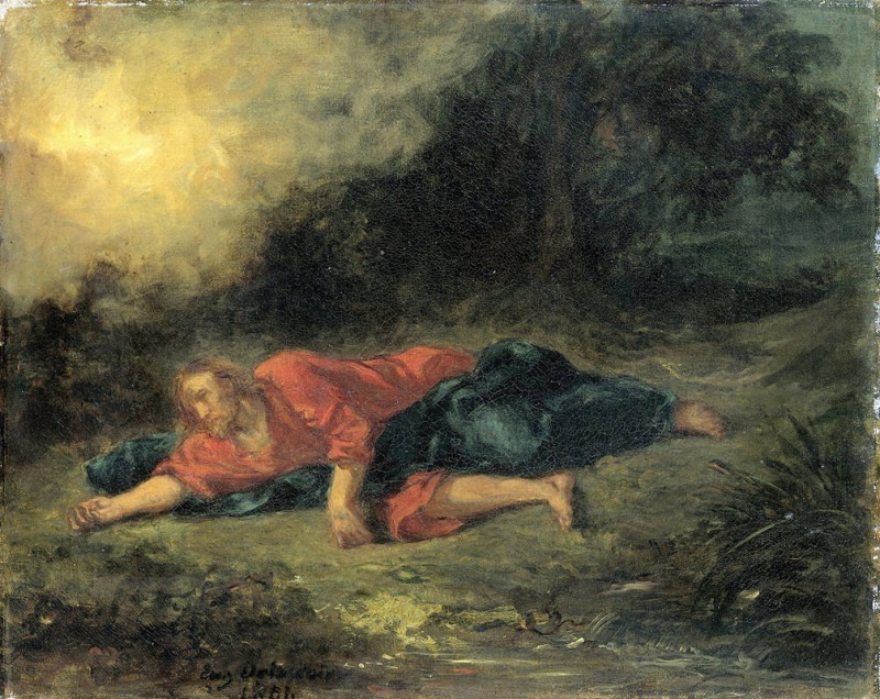 Eugène Delacroix reprodukcija The Agony in the Garden (1851), VISOS REPRODUKCIJOS , paveikslai, reprodukcijos internetu