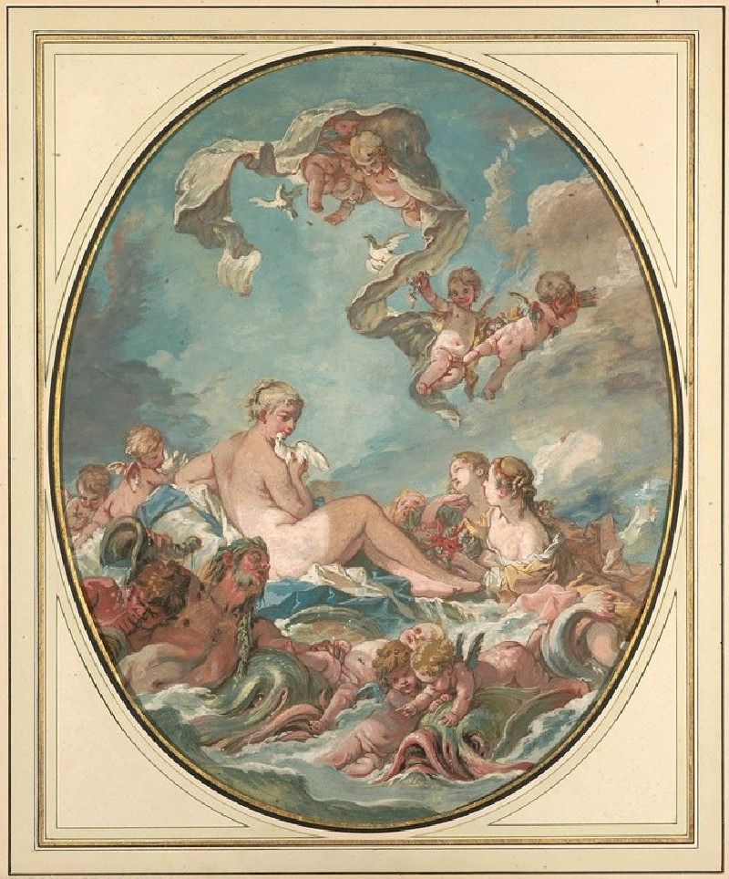 The Birth and Triumph of Venus (about 1743) reproduction of painting by Francois Boucher. ALL GICLEE PRINTS