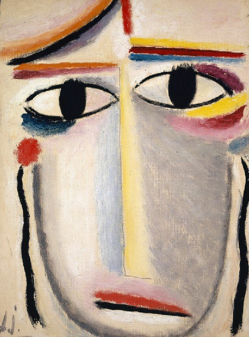 Female Head (1919-1920) reproduction of painting by Alexej von Jawlensky. ALL GICLEE PRINTS