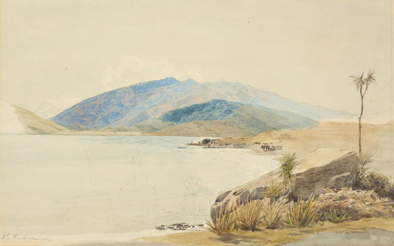 Mount Aspiring, Lake Wanaka (1860s) reproduction of painting by Honorable James Richmond. ALL GICLEE PRINTS