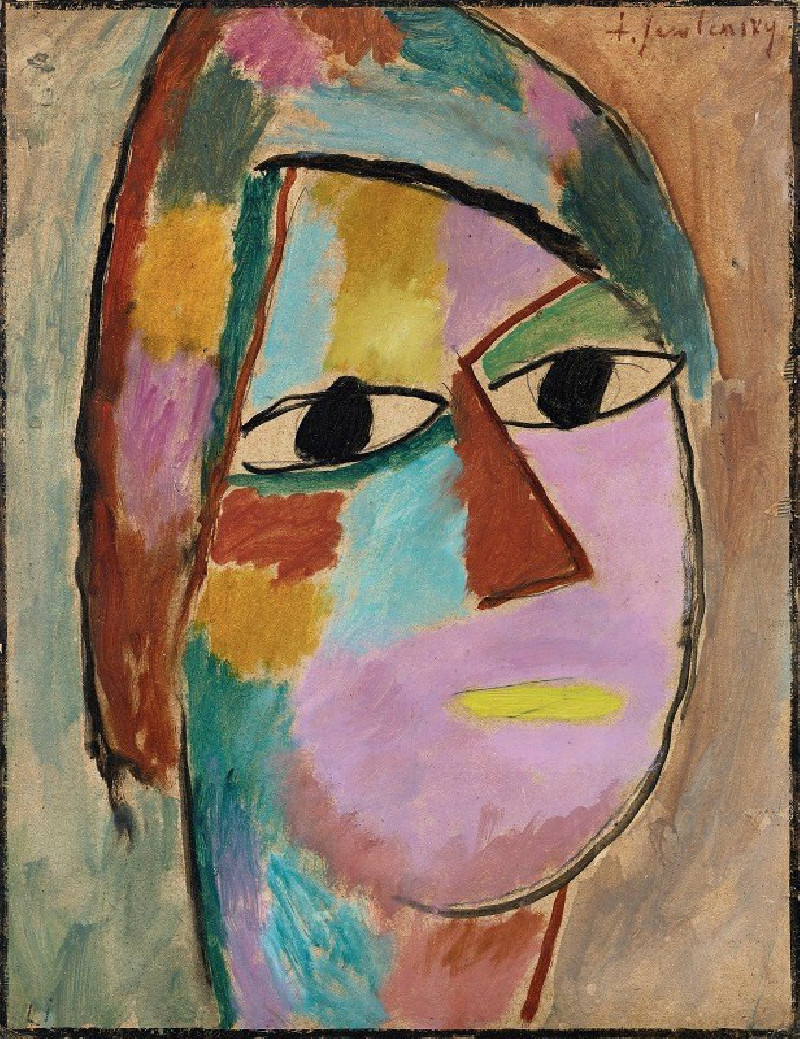 Mystical head (1917) reproduction of painting by Alexej von Jawlensky. ALL GICLEE PRINTS