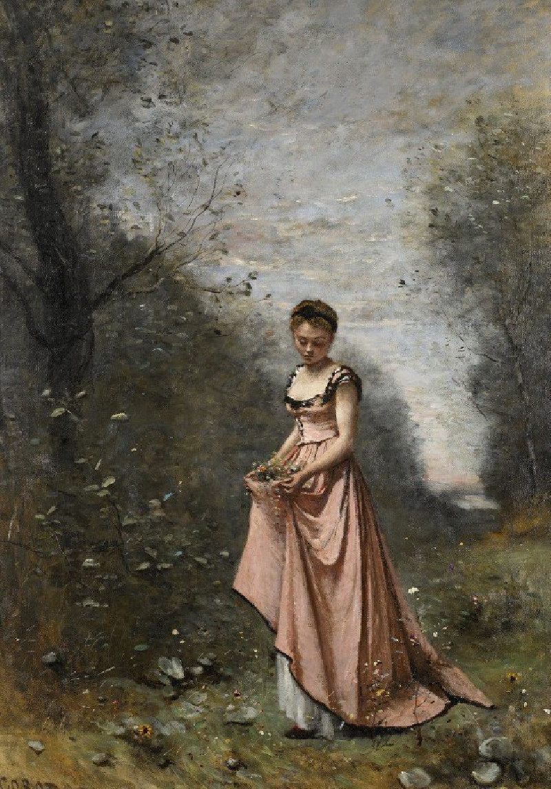 Springtime of Life (1871) reproduction of painting by Jean-Baptiste-Camille Corot. ALL GICLEE PRINTS