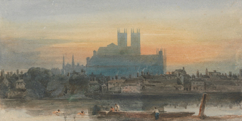 David Cox reprodukcija Westminster from Lambeth (circa 1813), VISOS REPRODUKCIJOS , paveikslai, reprodukcijos internetu