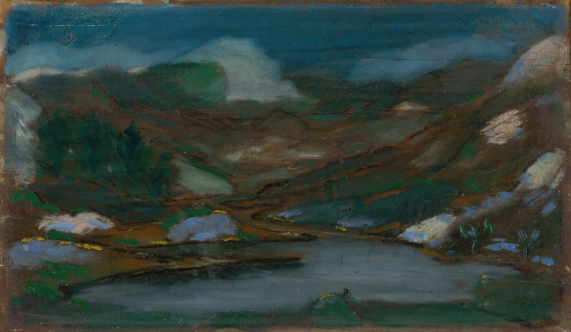 Ferdinand Katona reprodukcija Mountain Landscape (1910–1920), VISOS REPRODUKCIJOS , paveikslai, reprodukcijos internetu