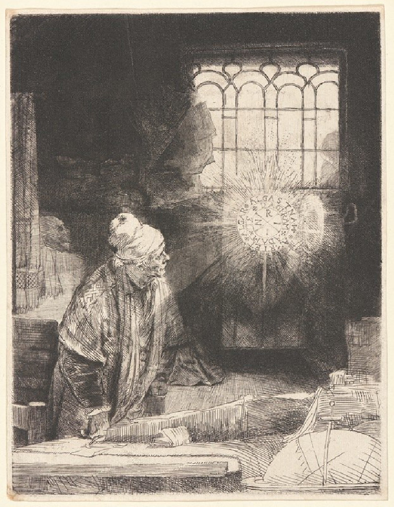 Faust (ca. 1652) reproduction of painting by Rembrandt van Rijn. ALL GICLEE PRINTS