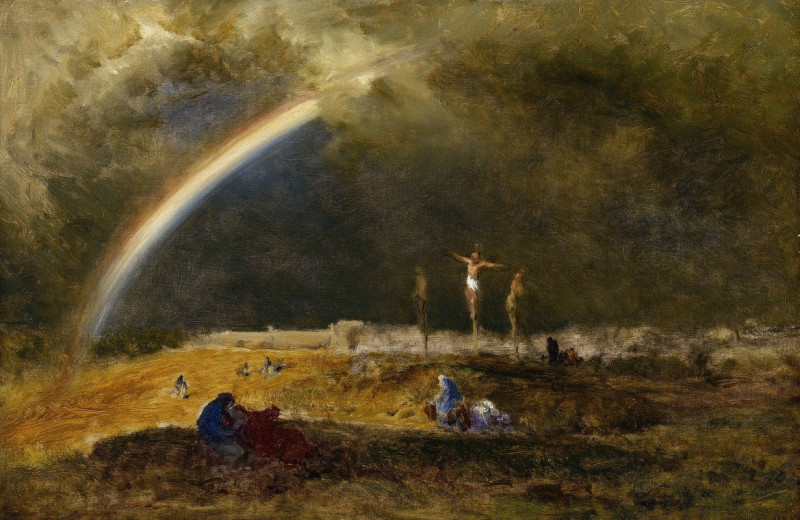 The Triumph at Calvary (c. 1874) reproduction of painting by George Inness. ALL GICLEE PRINTS