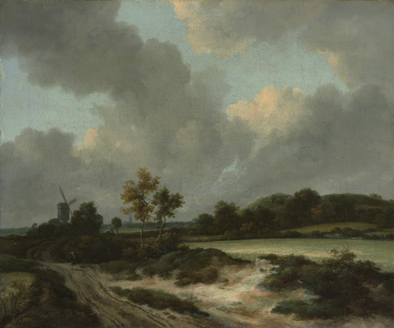 Grainfields (1660s) reproduction of painting by Jacob van Ruisdael. ALL GICLEE PRINTS