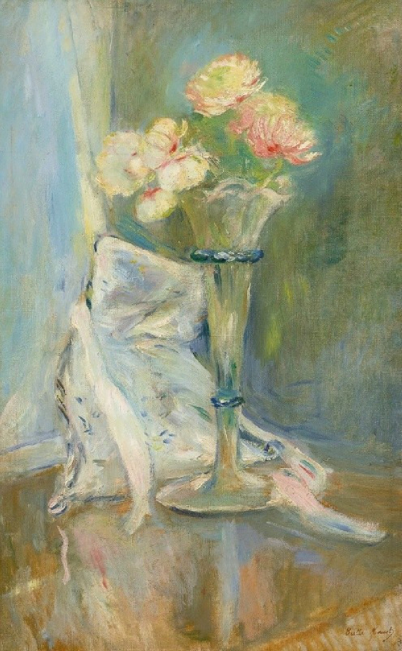 Anémones Roses (1891) reproduction of painting by Berthe Morisot. ALL GICLEE PRINTS