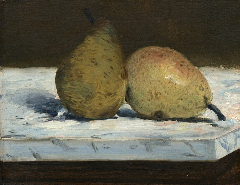 Pears (1880) reproduction of painting by Edouard Manet. ALL GICLEE PRINTS